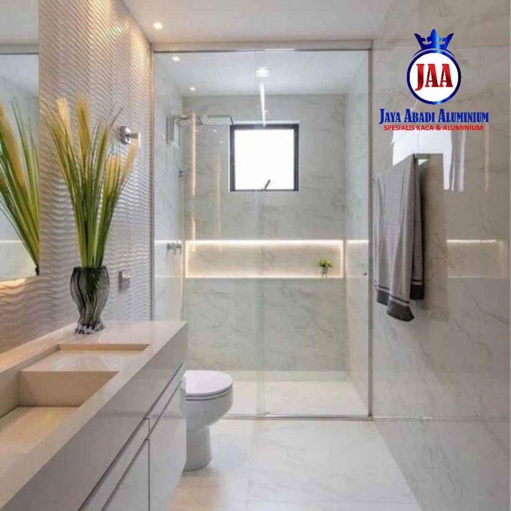 Tukang Partisi Kaca Kamar Mandi Minimalis di Rumah