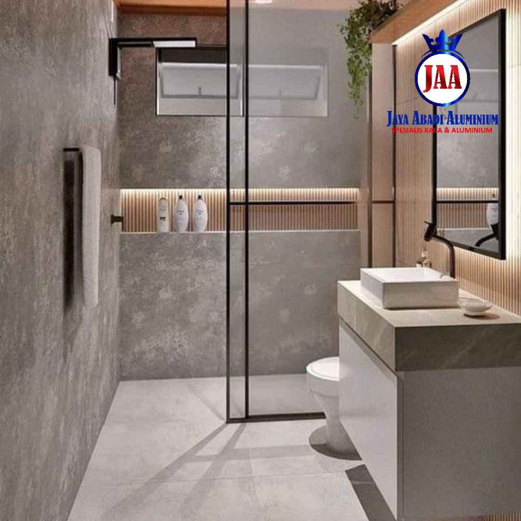 Tukang Partisi Kaca Kamar Mandi Minimalis di Rumah
