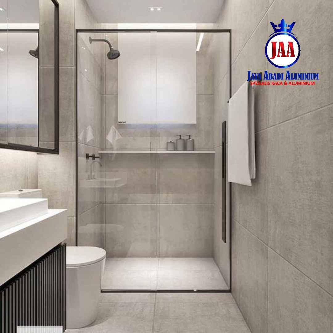 Tukang Partisi Kaca Kamar Mandi Minimalis di Rumah