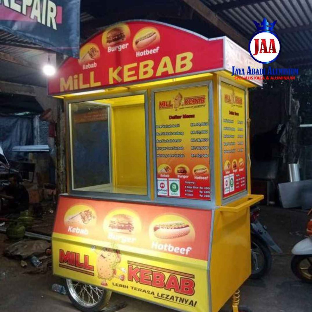 Jasa Buat Gerobak Aluminium Kekinian dan Minimalis di Bekasi