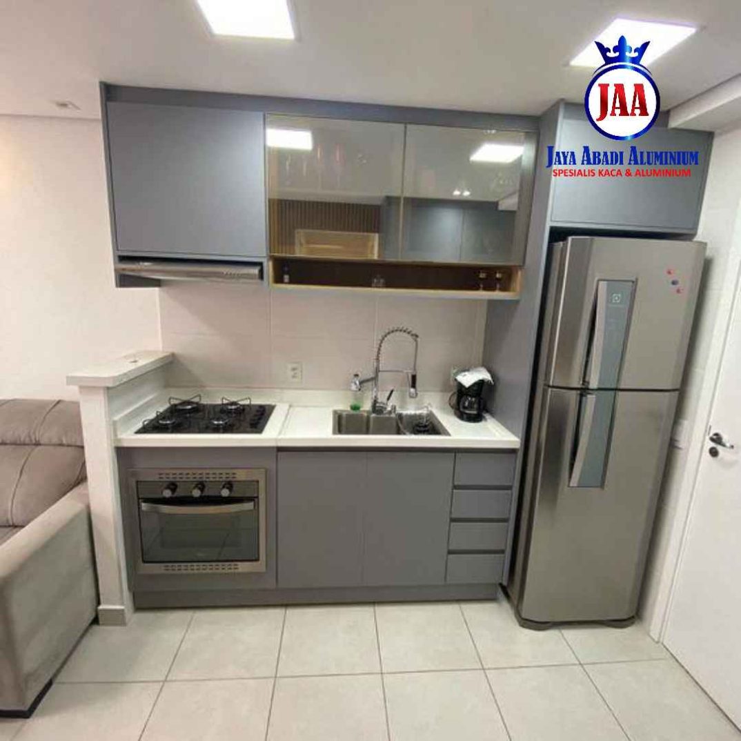 Kitchen Set Aluminium Tahan Air untuk Dapur Kecil di Kota Bekasi