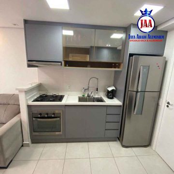 Kitchen Set Aluminium Tahan Air untuk Dapur Kecil di Kota Bekasi