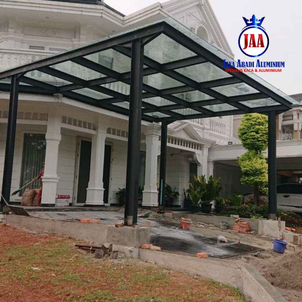 Daftar Harga Kanopi Kaca Tempered per Meter untuk Carport