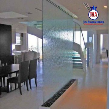 Spesialis Partisi Kaca Ruang Tamu Minimalis Modern