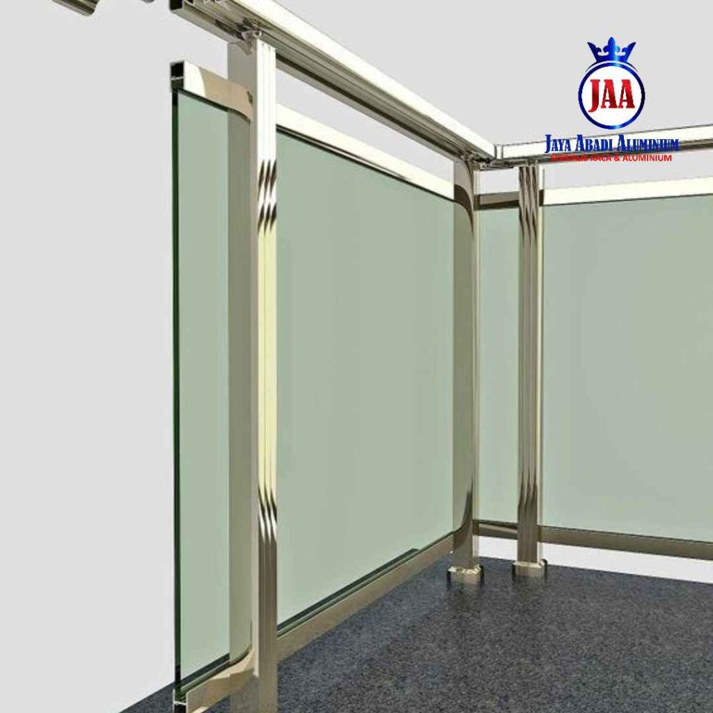 Jasa pemasangan railing tangga stainless steel kaca terdekat 