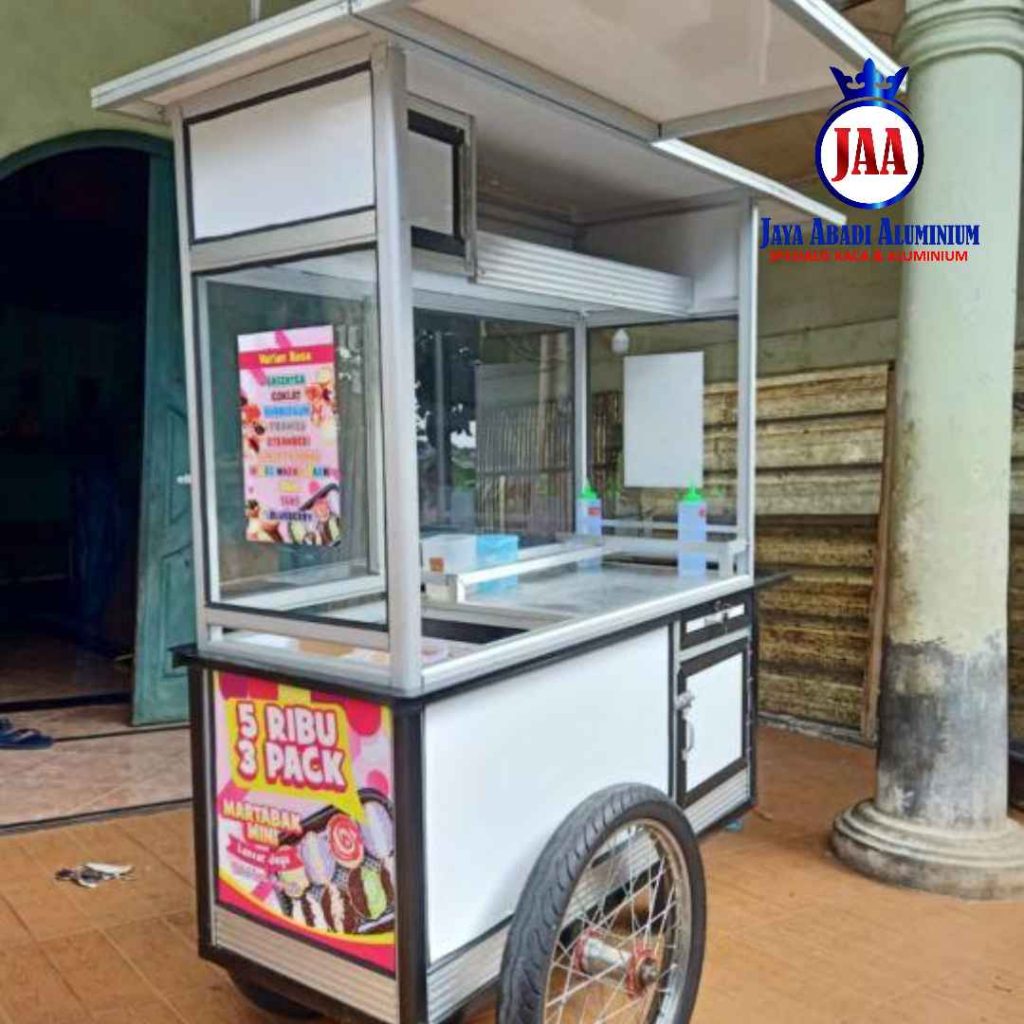 Jasa Spesialis Gerobak Aluminium Dorong Terbaik Bekasi