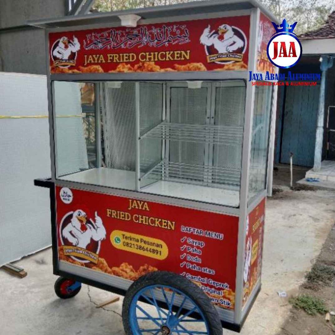 Jasa Spesialis Gerobak Aluminium Dorong Terbaik Bekasi