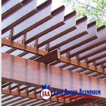 Kanopi aluminium buka tutup modern minimalis