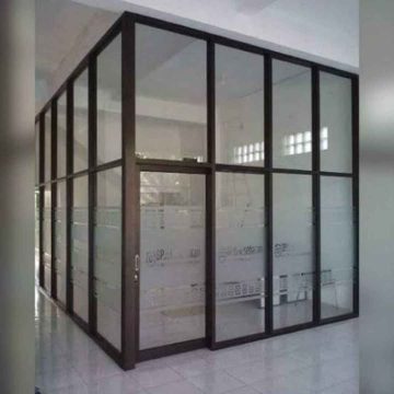 Partisi kaca aluminium terdekat untuk sekat ruang kantor modern
