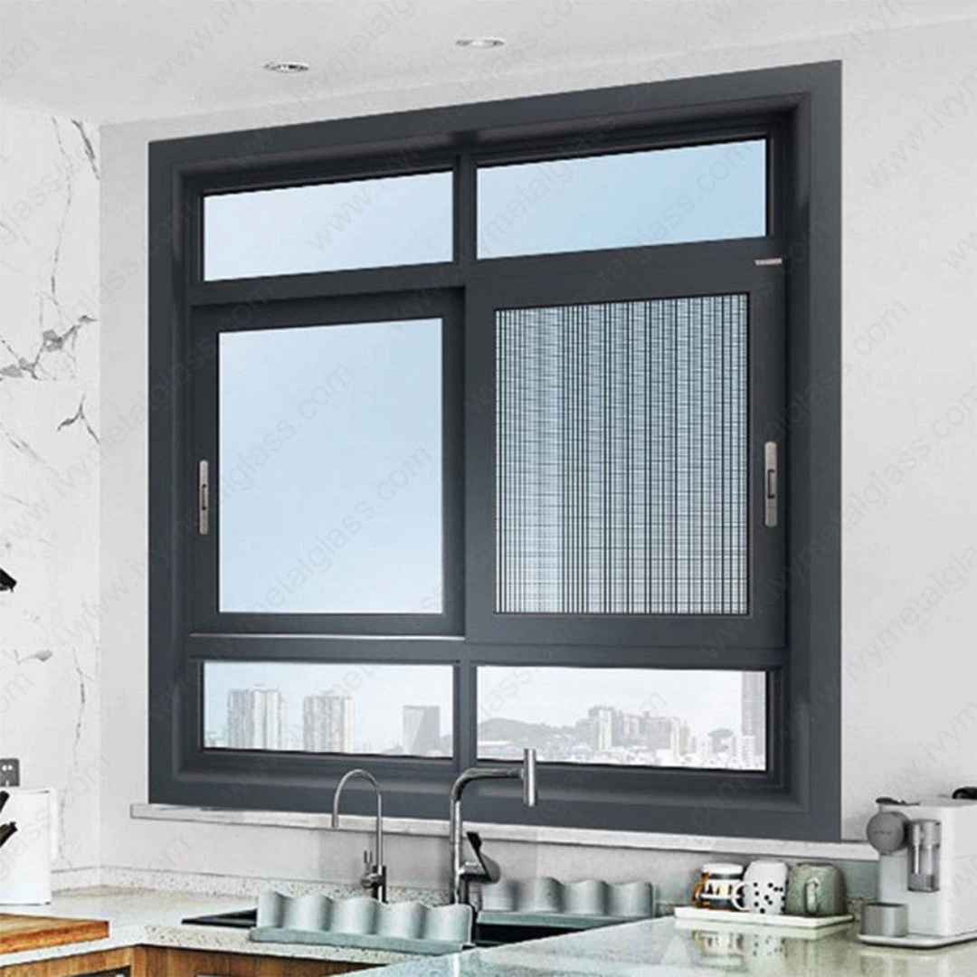 Model jendela Aluminium ruang tamu minimalis terbaru dengan kusen slim