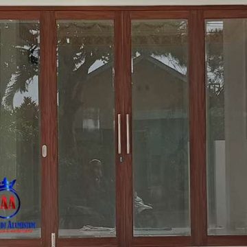 Kusen aluminium serat kayu estetik diskon area Jakarta