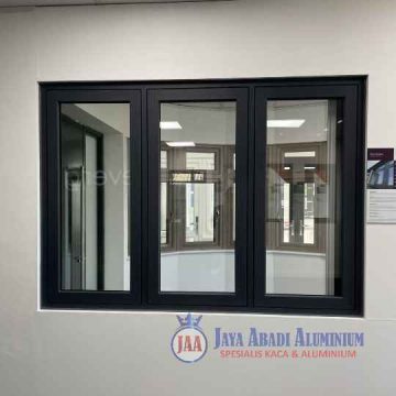 Kusen aluminium kaca tempered ruko promo Area Jakarta
